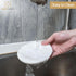 4.5 Inch, Natural Marble Soap Dish, Round White Jewelry Dish Limestone Shower Soap Holder, Modern Stone Sponge Holder