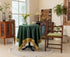 F-CHU 36 36 Inch Small Square Tablecloth x Velvet Table Cloth Solid Green Small Round Table Cover for Nightstand End