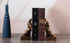 Decoration,1 Book Ends for Shelves to Hold Books Hevay Duty,Decorative Bookends for Bookshelf Dcor,Cute Animal Rabbit