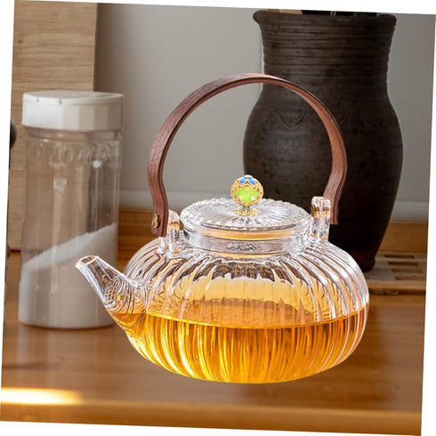 KONTONTY Ceramic Teapot Button, Vintage Enamel Tea Kettle Set with Replacement Handle Knobs for Water Kettle