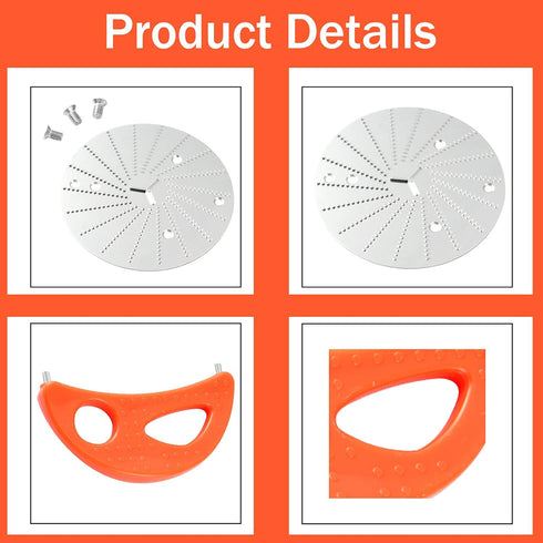 Orange Crescent Tool with Blade - Replacement Parts for Jack Lalanne Power Juicer