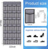 Teikou 24 Over the Door Shoe Organizer, Large Breathable Mesh Pockets, Hanging Storage Holder, Hanging Shoe