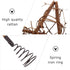 Rustic Christmas Tree Topper, Rattan Natural Star Hollowed-Out Star Ornaments with Coil Base for Holiday Decor