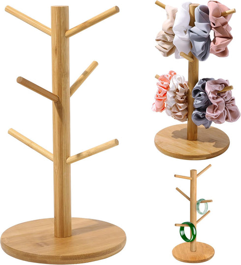 Scrunchie Holder Organizer Stand, Cute Jewelry Hair Tie Organizer for Girls Bedroom, Perfect Hair Dresser Display