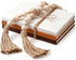Feifeiya 3 Set Pieces Faux Decorative Books for Home Decor Fake Book for Shelves Coffee Table Stacked Linen Covered