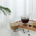CNGLASS Double Wall Glass Cappuccino Mugs, 8.1oz, Clear Insulated Coffee Mug with Handle, Set of 2