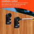 Yefall 60 Pack String Lights Hooks for Outdoor, Christmas Light Clips Weatherproof Light Hanger Hooks Screw-in Hooks