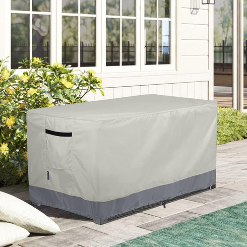 46L 22W 24H inch Patio Deck Box Cover Waterproof Outdoor Rectangular Storage Bench Cover x x