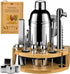 Stainless Steel Cocktail Shaker Set, 24oz/750ml Bartender Kit Includes Strainer and Stir