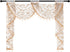 NAPEARL Waterfall Valance Window Treatment for Living Room, Two Swags Valance, Kitchen Bedroom Decoration