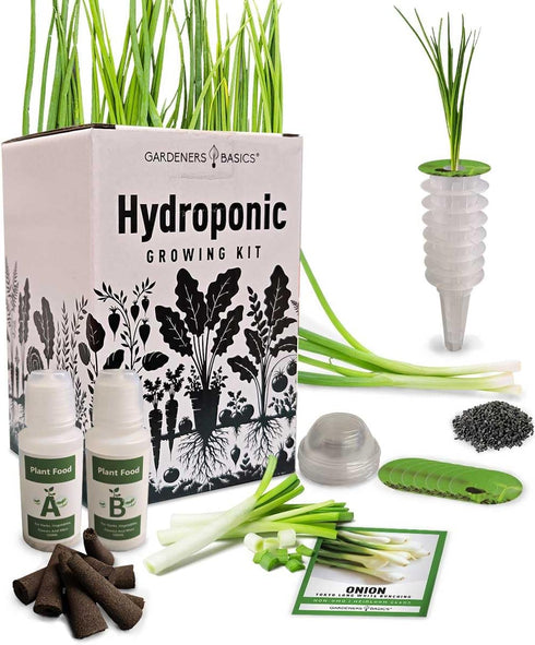 Tokyo Long White Bunching Green Onion Hydroponic Growing Kit Grow Japanese Bunching