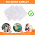 SUNLAND Netted Dish Cloths 6 Pack for Washing Dishes, Fast Drying Mesh Scrubber 12 Inch x 12 Inch White