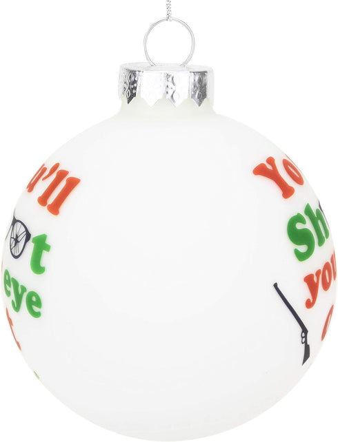 Tree Buddees You'll Shoot Your Eye Out Glass Christmas Ornament