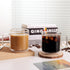 15oz(4-pack) CNGLASS Double Walled Glass Coffee Mugs,Large Insulated Glass Mugs with Handle,Clear Coffee Cups