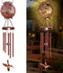 Wind Chimes for Outside, 38" Hummingbird Solar Wind Chimes Outdoor Gifts for Mom, Garden Decor