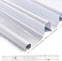 FEOMOS 100% Light Blocking White Total Blackout Window Film, Static Cling Room Darkening Cover 17.3x78.7 inches