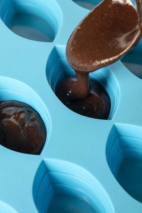 Mobi 12 Blue Silicone Dessert Boats Baking Mold