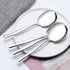 Set of 8 Stainless Steel Buffet Serving Spoons, Large Buffet Spoons for Serving