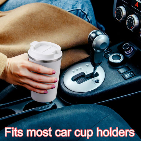 6 12 oz Foaincore Pcs Travel Coffee Mug with Lid Leakproof Coffee Tumbler Bulk Insulated Cup Stainless Steel Mug