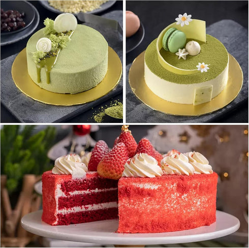 3 Pieces Silicone Cake Pans, Round Silicone Molds for Baking Quick Release Bakeware Pans, Non-Stick Reusable Cake Pan