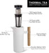 Thermal Coffee Carafe 40 Oz, Stainless Steel Double Walled Vacuum Insulated, 1 Liter Beverage Dispenser
