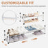 4 Closet, 1 STORAGE MANIAC Expandable Shoe Rack, Pairs Stackable Small Shoe Rack, Metal Adjustable Shoes Organizer