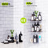 3 Bakzon Corner Shower Caddy, Tier Acrylic Shower Organizer Corner for Inside Shower, Rustproof Floor Standing Shower