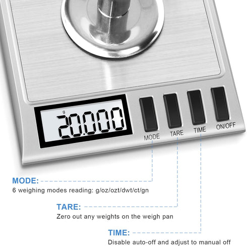 Fuzion Milligram Scale, 50g/0.001g Digital Scale with Calibration Weights for Jewelry, Powder Medicine, and Reloading