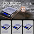 Gram Scale, Capacity 500g Accuracy 0.01g Mini Food Scales, Digital Weight Grams and Oz, Small Kitchen Scale, Black