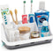 Toothbrush Holders for Bathroom Countertop Organizer, 7 Slots Detachable Kids Electric Toothbrush and Toothpaste