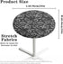24 24 Inch x Cocktail Table Topper Covers Small Round Table Cloth with Elastic Fit Washable Table Cloth Decorative