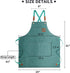 ZOMAO Chef Apron, Cotton Canvas Gardening Apron with Large Pockets for Men and Women,Kitchen Cooking Baking Bib Heavy