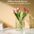 Puransen Clear Book Flower Vase - Floral Bookshelf Decor, Acrylic Flower Holder & Space-Saving Organizer, Modern Home