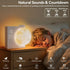 Light,10 Effects,30/60/90 Timer,10 Sounds,15 Ringtones,12 Snooze Sunrise Alarm Clocks for Heavy Sleepers,Night Lamp