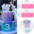 Rainmae 6 Pcs Christmas Snowflake Silicone Fondant Molds, 3D Winter Frozen Party Cupcake Topper Decorating Tools