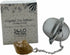Crystal Tea Infuser, Smoky Quartz Stainless Steel Ball Mesh Strainer with Extended Chain Hook for Fine Loose Tea
