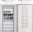 35 Pockets Over the Door Shoe Organizer, Hanging Storage Bag with 35 Mesh Pockets and 4 Metal Hooks