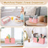 Countertop, Acrylic Paper Towel Holder Pink Paper Towel Dispenser, Napkin Holder, Suitable for Z-fold, C-fold