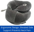 BCOZZY Neck Brace Pillow, Patented Relief for Neck Pain, Soft Washable Adjustable Support, Black
