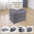 DIDIBIRD Room,Bedroom,Office,Dorm,287 lb Capacity,17x13x13in,Grey Storage Ottoman,Folding Ottomans with Storage,Linen