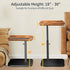 90 360 Small End Table Adjustable Height, Flip-Over Panel Side Table for Small Spaces Swivel TV Tray Couch Tables That