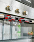 Red Black Refrigerator Door Handle Covers - Set of 2 Washable Kitchen Decor Accessories for Appliances
