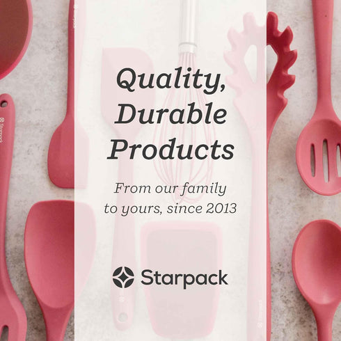 Starpack 'Head Turner' Premium Silicone Turner Spatula - High Heat Resistant, Slotted Non-Stick Rubber