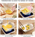 Tamagoyaki Pan,Japanese Omelette Pan,White Tamagoyaki Egg Pan, Non Stick Rectangle Pan,Small Frying Pan 6 X 7 Inch by SLONUVLND
