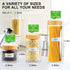 AISIPRIN Airtight Glass Jar with Lid - Glass Storage Containers with Screw On Bamboo Lids, 5Pcs Set