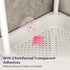 3 4 SWTYMIKI Corner Shower Caddy Standing - Tier Floor Standing Shower Organizer with Hooks, Plastic & Stainless Steel