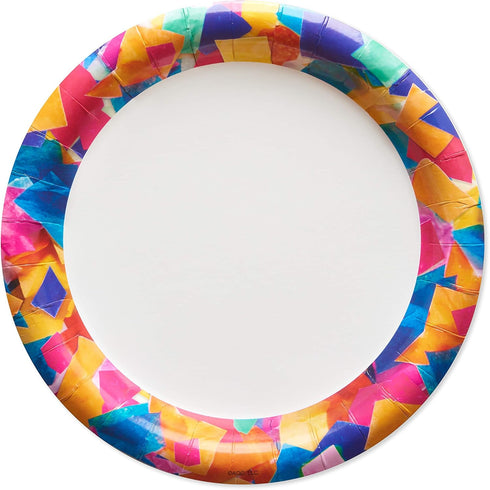 American Greetings Confetti Birthday Party Supplies, Dessert Plates, 36-Count