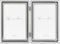 Lawrence Frames 4 by 6-Inch Hinged Double Metal Picture Frame, Silver-Plate with Delicate Beading (Vertical)