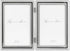 Lawrence Frames 4 by 6-Inch Hinged Double Metal Picture Frame, Silver-Plate with Delicate Beading (Vertical)