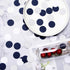 Navy-Blue White-Silver Party Decorations Confetti - 300pcs Glitter Paper Decor for Graduation, Birthday, Wedding, Baby